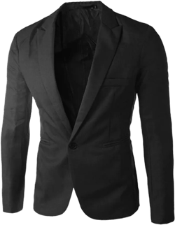 Men's Casual Blazer Suit Jackets Men's Suits Sport Coats Lightweight Sports Coats One Button Busniess Jacket XX-Large Black