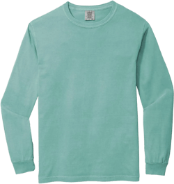 Comfort Colors Ringspun Garment-Dyed Long-Sleeve T-Shirt (C6014) Seafoam Blue, M