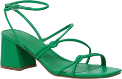 Fttpdeaus Women's Chunky Heel Sandals Strappy Square Open Toe Slingback Comfortable Ankle Strap Backless Dressy Summer Heels