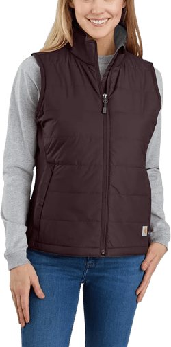 Carhartt Women's Rain Defender Relaxed Fit Lightweight Insulated Vest Blackberry XX-Large