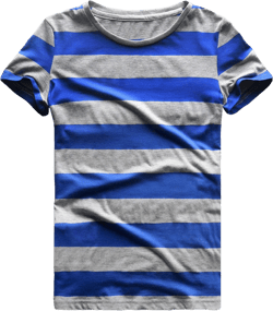 Rainbow T Shirt Women Striped Crew Neck Short Sleeve Stripes Tee Top Stripped X-Small Blue and Grey Wide Striped