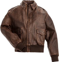 Men’s A-2 Aviator Air Force Pilot Leather Jacket- Aviator A2 Flight Bomber Jacket-Distressed Brown Leather Jacket Men. X-Large Brown
