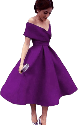 Tsbridal Women V Neck Bridesmaid Dresses Pockets Off Shoulder Wedding Party Dress 6 Purple Lace Up Back