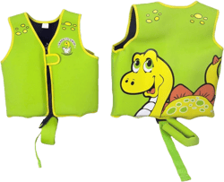 Poolmaster Toddler Smiling Dinosaur Polyester Swim Vest - Green/Yellow - XS