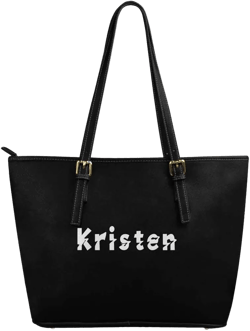 Personalized Custom Tote Bag for Women PU Leather with Logo Photo Text Gift Customized Shoulder Bag Handbag for Shopping Work (Personalized Custom Tote Bag - 03) : Clothing, Shoes & Jewelry