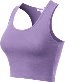 MixMatchy Women's Casual Basic Sports Crop Tank Tops Racerback Running Yoga Tanks Cotton Sleeveless Gym Shirts : Clothing, Shoes & Jewelry
