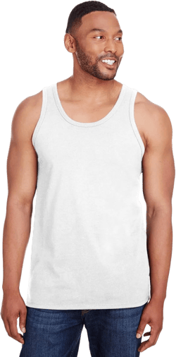 Champion Mens Ringspun Cotton Tank Top (CP30) X-Large White