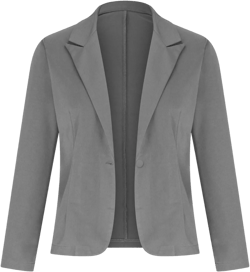 Blazers for Women 2024 Lightweight Slim Fit Blazer Open Front Long Sleeve Work Office Jackets Business Casual Outfits X-Large Gray