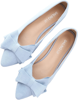 Amazon.com | SAILING LU Bowknot Ballet Flats Womens Pointy Toe Casual Flat Shoes Suede Dress Shoes Wear to Work Slip On Moccasins | Flats