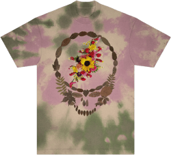 Grateful Dead Unisex-Adult Standard Floral Earth Steal Your Face Tie Dye T-Shirt Large Multicolor