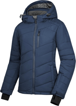 Little Donkey Andy Women's Warm Ski Jacket Water Resistant Insulated Snowboarding Jacket Windproof Winter Snow Coat X-Large Black Blue