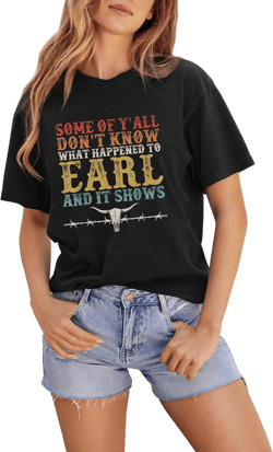 Western Graphic Tees for Women Vintage Tees Country Concert Tops Summer Short Sleeves Shirts