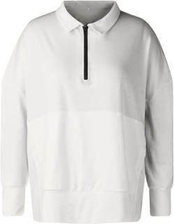 Womens Quarter Zip Pullover Long Sleeve Lapel Collar Sexy Graphic Tees Fall Solid Plain Going Out Sweatshirt For Women Zip Up Winter Side Pockets Juniors Clothing White 3X