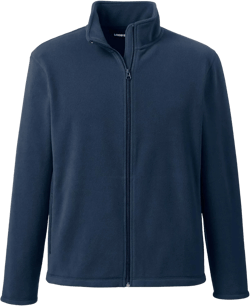 Lands' End Men's Full-Zip Mid-Weight Fleece Jacket X-Large Classic Navy