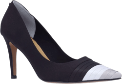 Amazon.com | J. Renee Garbina - Heels for Women - Pointed Toe - Synthetic Outsole - Pleated Cap Toe - Kitten Heels | Pumps