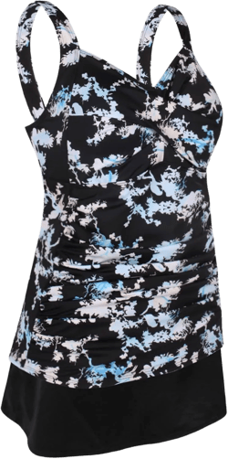 JINXUEER Women’s Plus Size Swimwear Floral Tankini Set Ruched Modest Two Piece Skirt Swimsuit : Clothing, Shoes & Jewelry