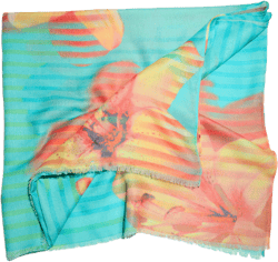 Floral print scarf