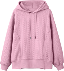 JOFOW light weight hoodies for women lightweight sweatshirts for women oversized hoodies for women aritzia hoodie XX-Large Pink-b