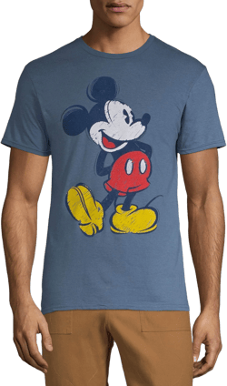 Disney Mickey Mouse Men's & Big Men's Original Mickey Graphic Tee Shirt, Sizes S-3XL, Disney Mens T-Shirts