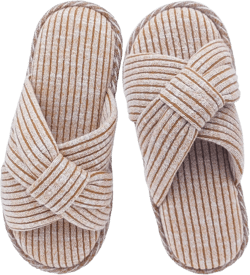 Jerzmy Crossband Slippers for Women, Cute Memory Foam Woman House Slippers Cozy Cushioned Ladies Home Shoes for Bedroom Indoor