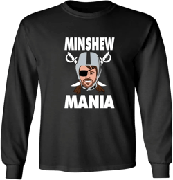 Long Sleeve Gardner Minshew Mania Logo Las Vegas Shirt T-Shirt Mens Long Sleeve | Amazon.com