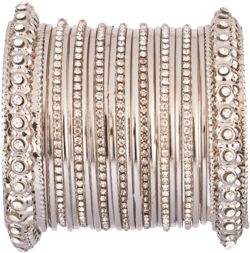 Efulgenz Bangles for Women Indian Jewelry Traditional Indian Bangles Boho Vintage Antique Gypsy Tribal Indian Oxidized Crystal Bracelets Bangle Set Jewelry for Women