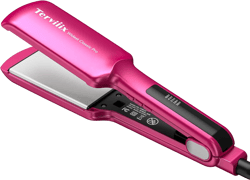 Terviiix Flat Iron Hair Straightener, 2 Inch Widest Ceramic Flat Iron for Hair, Professional Straightening Irons with Adjustable Temp, Fast Styling for Silky Smooth Hair, Dual Voltage, Auto Off, Pink 2 inches