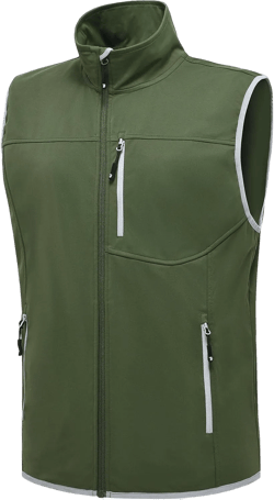 Rdruko Men's Vests Outerwear Lightweight Waterproof Windproof Golf Travel Outdoor Softshell Vest Jacket