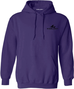 Koloa Surf Mens Serenity Classic Logo Pullover Hoodie in Small-5X-Large Large Purple / Serenity Classic Logo
