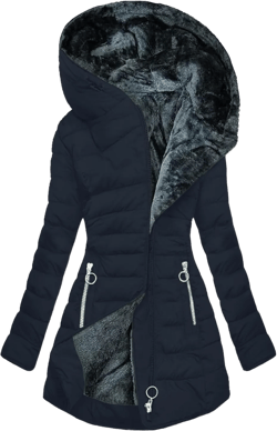 Long Winter Coats for Women Waterproof Fleece Lined Warm Long Puffer Jacket Thicken Parka Outwear With Fur Hood X-Large 05 Navy