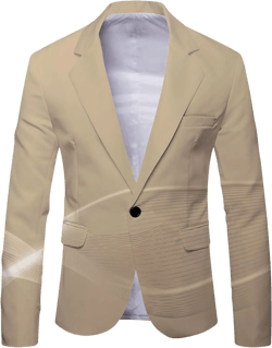 Men's Suits Sport Coats Men's Striped Casual Blazer Suit Jackets Lightweight Sports Coats One Button Busniess Jacket Small Yellow
