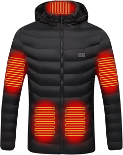 Heated Vest Electric Jacket for Men Women, Heated Gilet USB Charging 11 Heating Zones Electric Heated Waistcoat Large Black