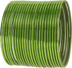 Touchstone "Colorful Bangle Collection Indian Bollywood Modern Style Pretty Textured Color Wrist Filler Thin Designer Jewelry Metal Bangle Bracelets For Women Bangles XL - Circ 8.6 in-Indn Size 2.12-Dia 2.7 in Parrot Green