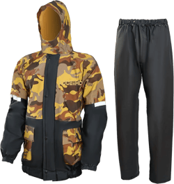 Rain Suit for Men Women, Waterproof Breathable Raincoat, Hooded Lightweight Reflective Rain Jacket with Pants Gear