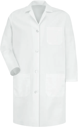 Red Kap Women's Staff Coat, White - M