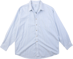 Vintage Shirt - Blue And White Stripe