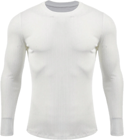 Men's Warm Round Neck Long-Sleeved Stretch Knit T-Shirt With Casual And Comfortable Fit Suitable For Daily Wear And Inner Layering