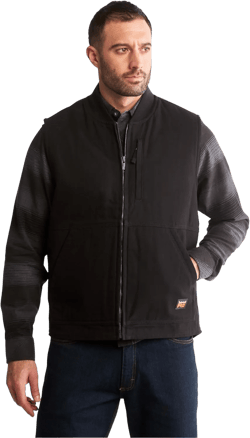 Timberland Unisex Adult Gritman Lined Canvas Vest 3X-Large Big Jet Black