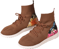 Amazon.com | Women's Stretch Knit Boots Round Toe Block Heels Socks Boots Platform Chelsea Boots Elastic Mid Heel Slip-on knitting boots Chunky Heel Lug Sole Non-Slip Sock Booties | Shoes