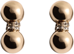 Earrings with combined crystals