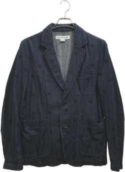 [Pre-owned] COMME des GARCONS SHIRT Product-washed Dot Denim Tailored Jacket W21167