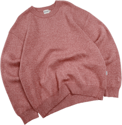 RED MARL KNIT SWEATER