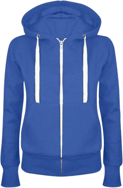 BOXIACEY Fleece Hoodie Women Zip Up Drawstring Jacket Long Sleeve Lightweight Hoodie Casual Hooded Jacket with Pockets XX-Large 02-blue