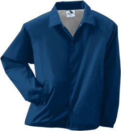 Augusta Activewear Youth Nylon Coach'S Jacket/Lined, Navy, Medium