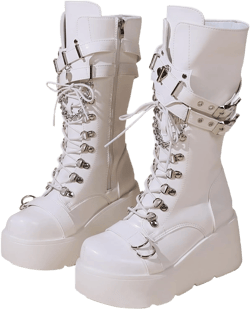 Amazon.com | ZKXYFFS Platform Ankle Boots for Women Chunky High Heel Booties Goth Round Toe Combat Wedges Boots Buckle Studded Motorcycle Booties | Shoes