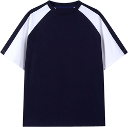 LittleSpring Mens Heavyweight Cotton Baseball Tee Shirt Raglan Sleeve Summer Color Block Tops