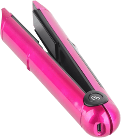 Cordless Hair Straightener, Portable Ceramic Hair Straightener and Curler 2 in 1, USB Rechargeable Hair Iron Flat Iron for Travel, Girls, Women