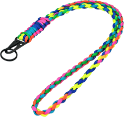 LAREDTREE Heavy Duty Paracord Lanyard Keychain, Paracord Necklace Cell Phone Keychain Whistles Wrist Braided Strap for Men Women Outdoor Activities, Camera, Traveling(Colourful) : Sports & Outdoors