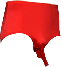 leesuo Men's Sexy Plus Size Ice Silk Seamless Boxer Briefs Smooth Sheer Bikini Panties Underwear with Sheath One Size Red,sheath Open With Silicone Massage