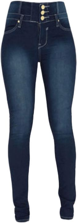 Andongnywell Women's High Waist Stretch Skinny Jegging Jeans Juniors Classic High Waisted Denim Pants XX-Large Blue